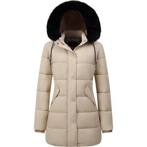 Women's Winter Coat Long Waterproof Parka - Warm Snow Jacket for Women,Windproof